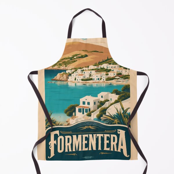 Item preview, Retro Formentera Illustration for Spanish Island Lovers designed and sold by Ceemko's Vintage Corner.
