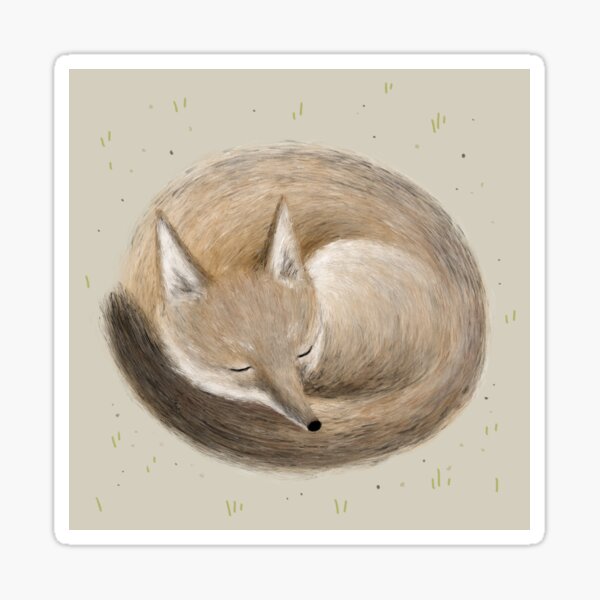 Item preview, Swift Fox Sleeping designed and sold by Sophie Corrigan.