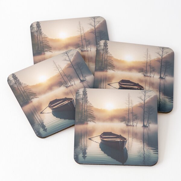 Item preview, River Sunset Vintage Landscape  designed and sold by DeeCeeFashion.