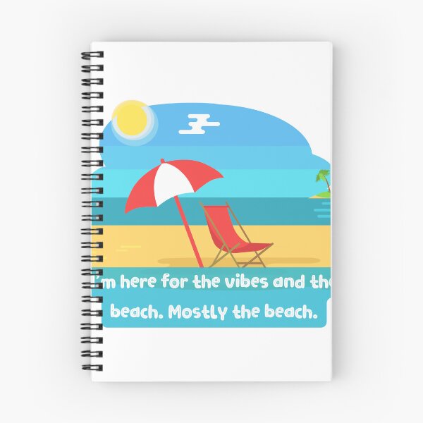 Item preview, I'm here for the vibes and the beach. Mostly the beach. designed and sold by KookiewthTae.