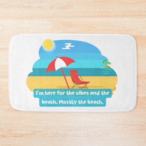 Item preview, I'm here for the vibes and the beach. Mostly the beach. designed and sold by KookiewthTae.