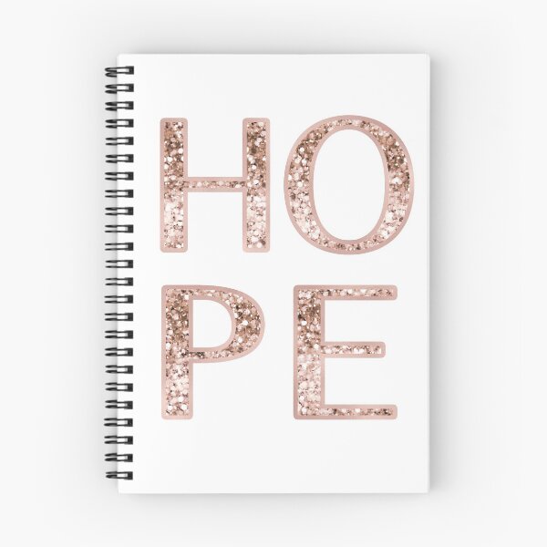 Item preview, Sparkling rose gold glitter HOPE designed and sold by RoseAesthetic.