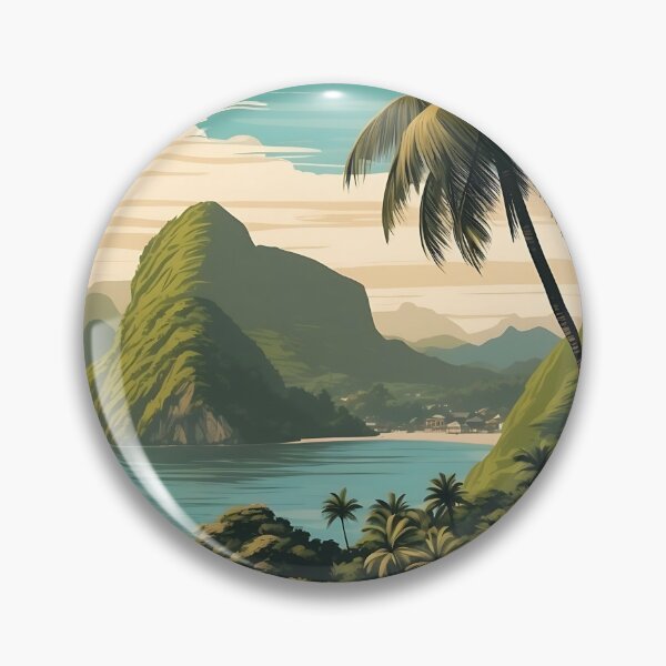Item preview, Vintage-Inspired Koh Samui Art Print for Tropical Decor designed and sold by Ceemko's Vintage Corner.