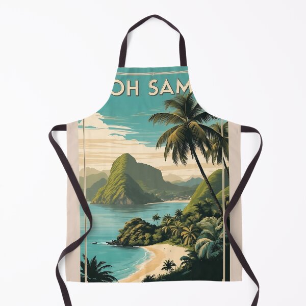 Item preview, Vintage-Inspired Koh Samui Art Print for Tropical Decor designed and sold by Ceemko's Vintage Corner.