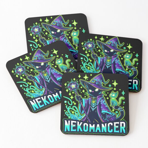 Item preview, Nekomancer Witchy Kawaii Black Cat designed and sold by TomFrontierArt.