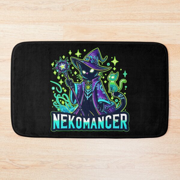 Item preview, Nekomancer Witchy Kawaii Black Cat designed and sold by TomFrontierArt.