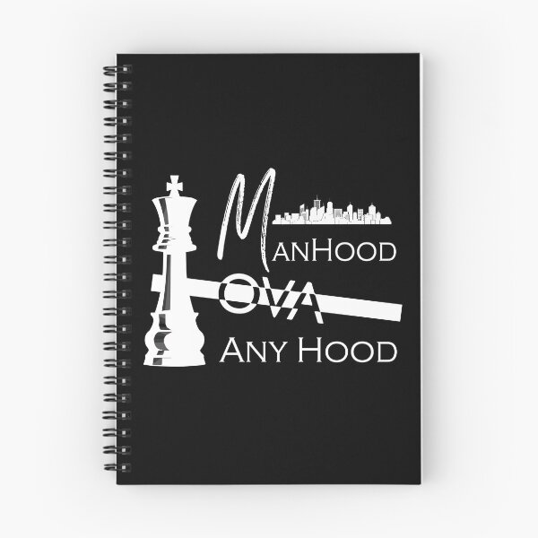 Item preview, "Manhood Ova Any Hood (White Font)" Positive Message Design | Urban Clothing | Men's Empowerment | Personal Growth designed and sold by NovaCrestShop.