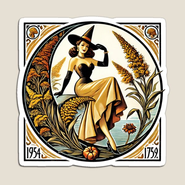 Item preview, Autumn Witch Pinup designed and sold by Boog Monst .