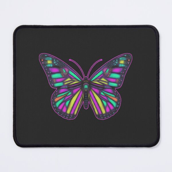 Item preview, Neon Stained Glass Aesthetic Butterfly designed and sold by xelalex5.
