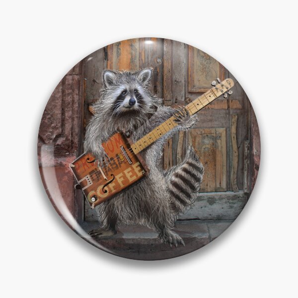 Artikelvorschau, Rikki Raccoon – Vintage-Kaffeedose mit Gitarrenspieler entworfen und verkauft von oz10.