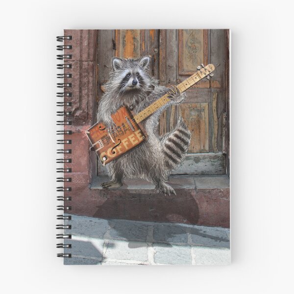 Item preview, Rikki Raccoon Vintage Coffee Box Guitar Player designed and sold by oz10.