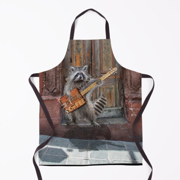 Item preview, Rikki Raccoon Vintage Coffee Box Guitar Player designed and sold by oz10.