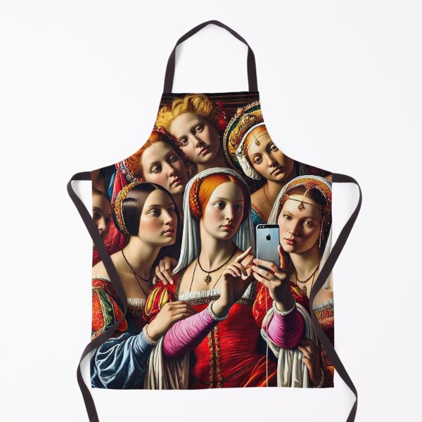 Artikelvorschau, Veränderte Kunst – mittelalterliches Gruppen-Selfie. entworfen und verkauft von PyxieZen.
