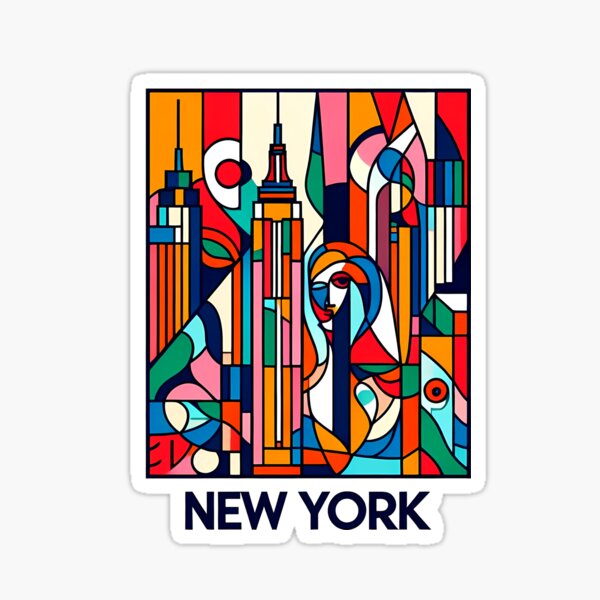Vista previa del artículo con la obra «Nueva York», diseñado y vendido por OzzFrequency.