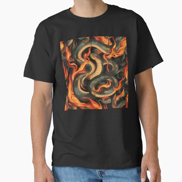 Item preview, Flames and Fangs Tattoo Skin designed and sold by Tattskins.