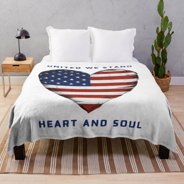 Item preview, United We Stand American Flag Heart designed and sold by QuirkyChicArts.