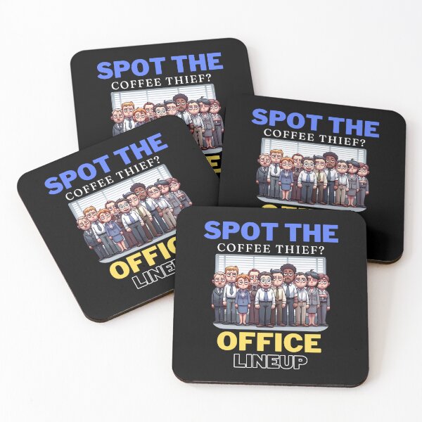 Item preview, Office Lineup: Spot The Coffee Thief? designed and sold by Manic Merch Designs.