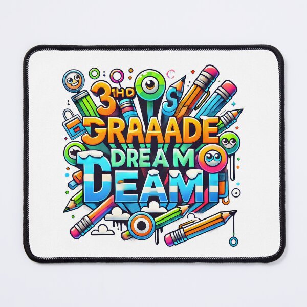 Item preview, Playful Third Grade Dream Team Colorful Back-to-School designed and sold by DrawHandArt.