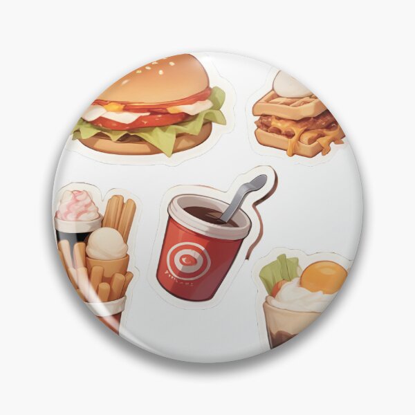 Item preview, Stickers for the one who loves food like burger, waffles and icecreams designed and sold by Proartyst 's.