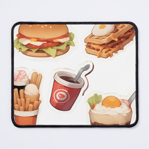 Item preview, Stickers for the one who loves food like burger, waffles and icecreams designed and sold by Proartyst 's.