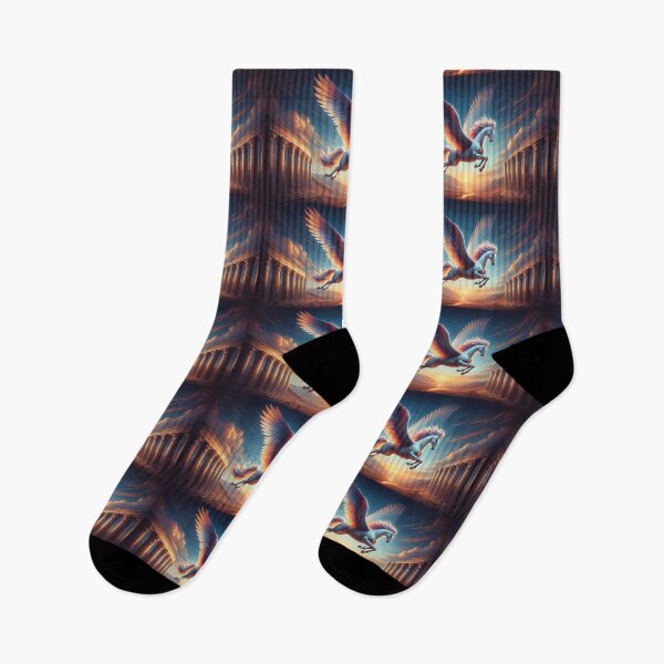 Item preview, Sunset Soar: Pegasus in Flight designed and sold by Cris888.