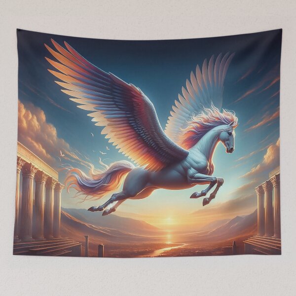 Item preview, Sunset Soar: Pegasus in Flight designed and sold by Cris888.