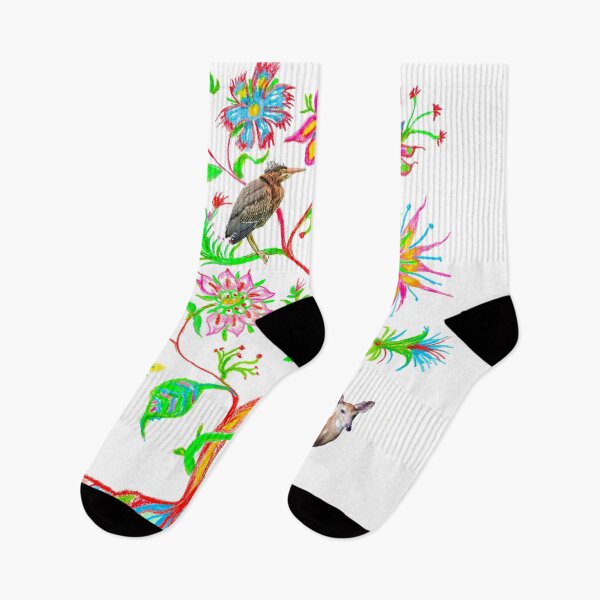 Item preview, A deer and a green heron designed and sold by annasofia.