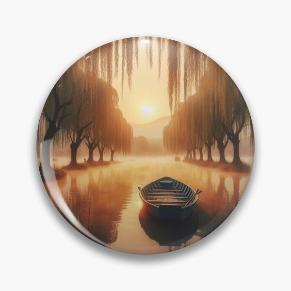 Item preview, Vintage River Sunset Landscape  designed and sold by DeeCeeFashion.