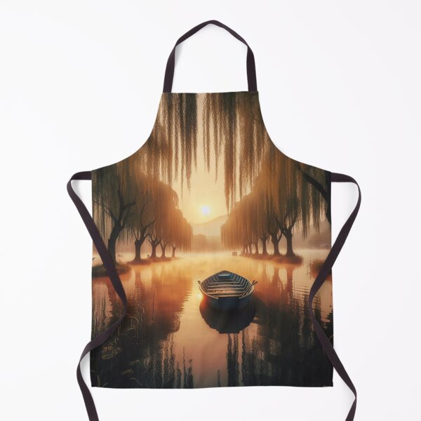 Item preview, Vintage River Sunset Landscape designed and sold by DeeCeeFashion.