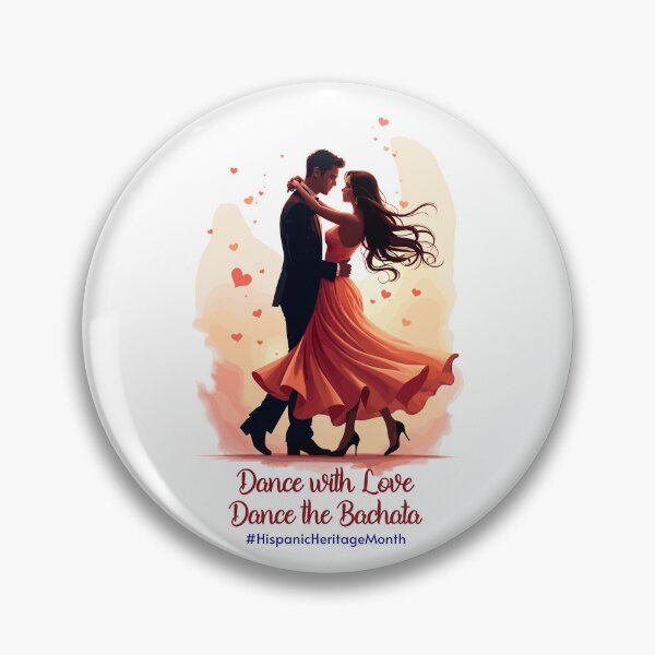 Item preview, Dance with Love - Bachata Celebration Design for Hispanic Heritage Month designed and sold by QuirkPrint.