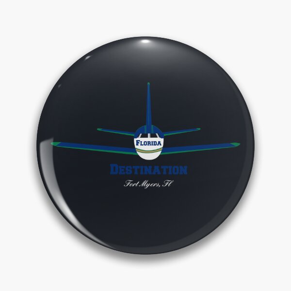 Item preview, Destination Fort Myers FL Airplane Airport Logo  designed and sold by Lartheviking.