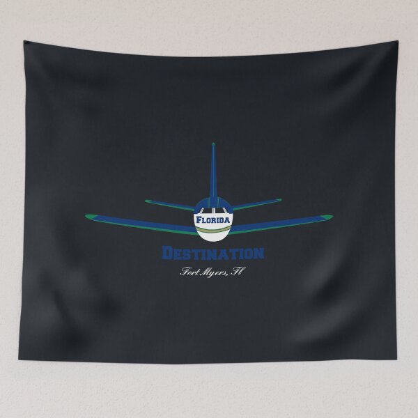 Item preview, Destination Fort Myers FL Airplane Airport Logo  designed and sold by Lartheviking.