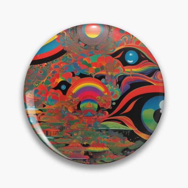 Item preview, Colorful Retro Style Vintage 1960s Psychedelic Art designed and sold by HLPsychDesigns.