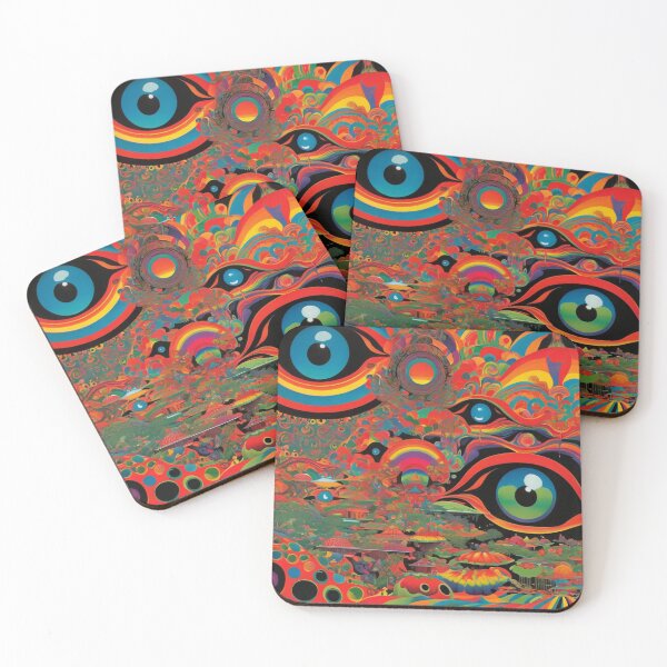 Item preview, Colorful Retro Style Vintage 1960s Psychedelic Art designed and sold by HLPsychDesigns.