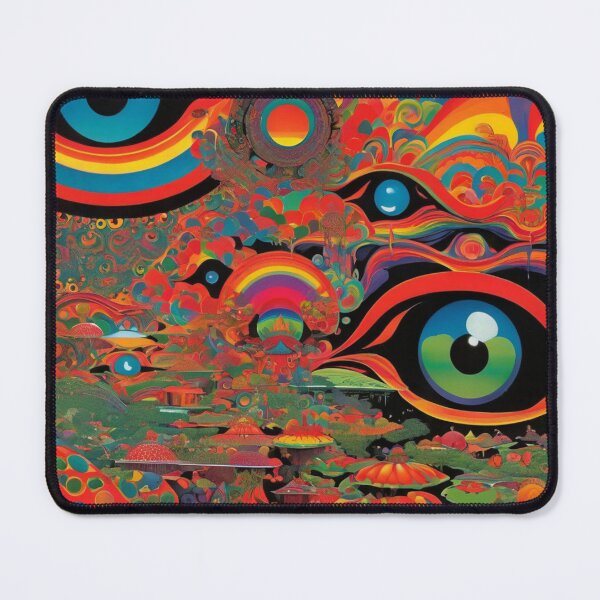 Item preview, Colorful Retro Style Vintage 1960s Psychedelic Art designed and sold by HLPsychDesigns.