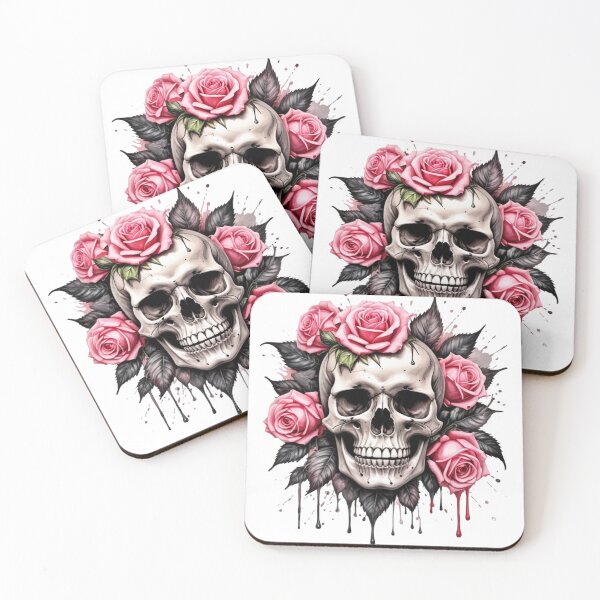 Item preview, Roses and Skull: The Beauty of Darkness designed and sold by bdberto12.