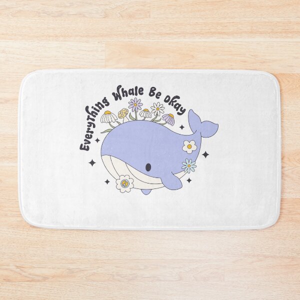 Item preview, Everything Whale Be Okay Wildflower, Whale Lover, Mental Health, ABA Therapist, Speech Therapy, BCBA, Positive Affirmation, AAC designed and sold by behindthefacts.