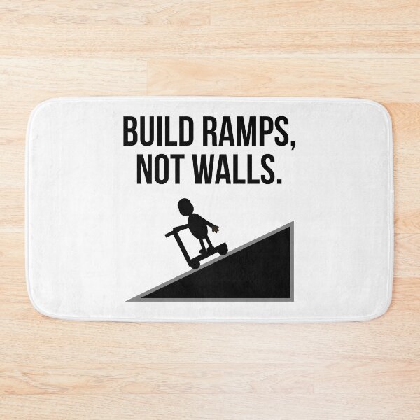 Item preview, Build ramps not walls fun scooter design  designed and sold by Rachel the Artist .