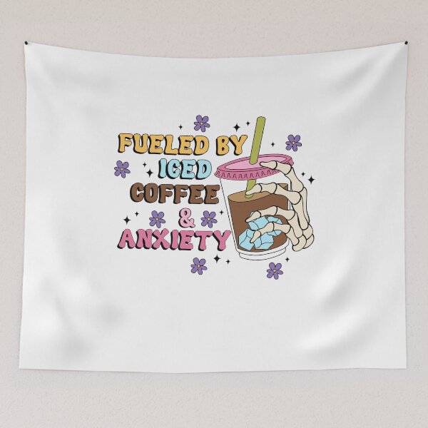 Item preview, Fueled By Iced Coffee And Anxiety, Mental Health, ABA Therapist, Speech Therapy, BCBA, Positive Affirmation, AAC designed and sold by behindthefacts.