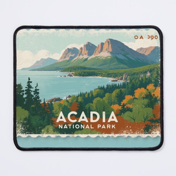 Item preview, Acadia National Park Postcard Vintage Retro Travel designed and sold by TravelPostcardGems.