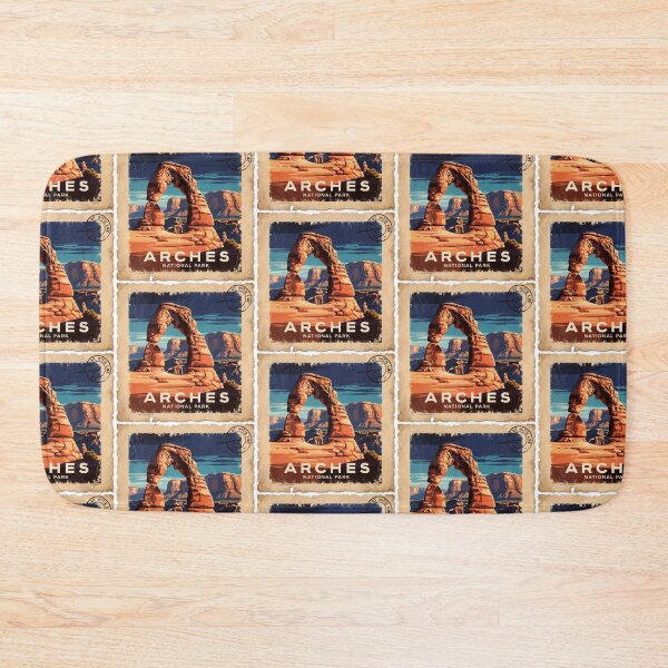 Item preview, Arches National Park Postcard Vintage Retro Travel designed and sold by TravelPostcardGems.