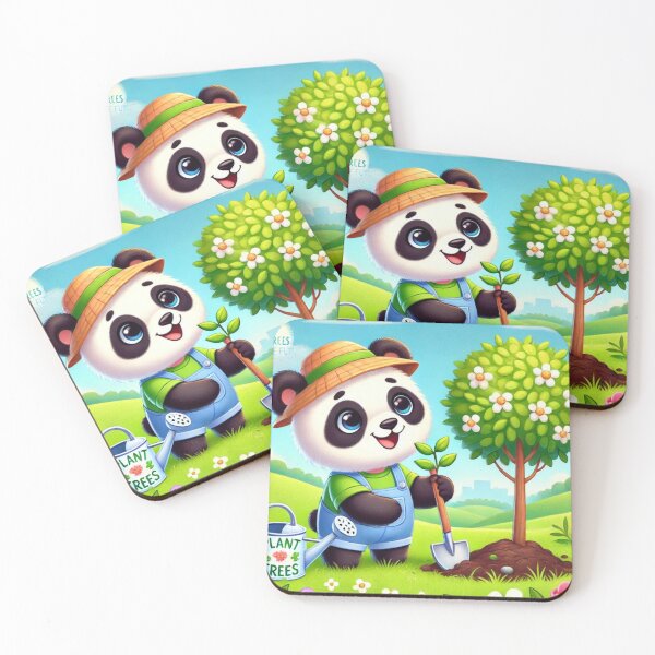 Item preview, "Playful Panda: Plant Trees, Plant the Future" designed and sold by Milina3.