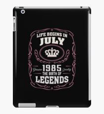 July 1985 The Birth Of Legends iPad Case/Skin