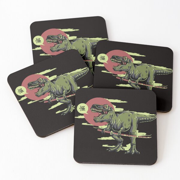 Artikelvorschau, Samurai T-Rex – Furchtloses Dinosaurier-Krieger-Design entworfen und verkauft von Jessica  art.