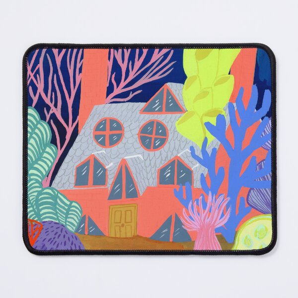 Item preview, Coral Cottage Shell House - Underwater Dreamscape Art by Jemma Jamie Skidmore designed and sold by Jemma Jamie Skidmore.