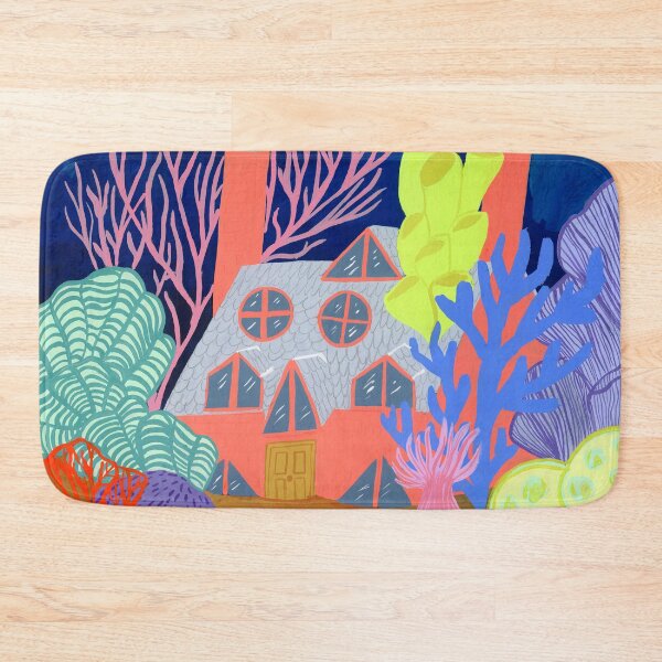 Item preview, Coral Cottage Shell House - Underwater Dreamscape Art by Jemma Jamie Skidmore designed and sold by Jemma Jamie Skidmore.