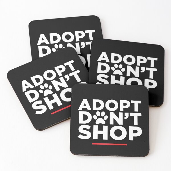 Item preview, Adopt Don't Shop | Animal Rescue Awareness designed and sold by DuxDesigns.
