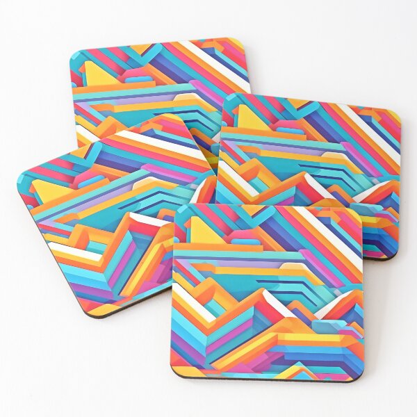 Item preview, Geometric Symphony - Vibrant Color Harmony designed and sold by Health And Fitness Posts e-Store.