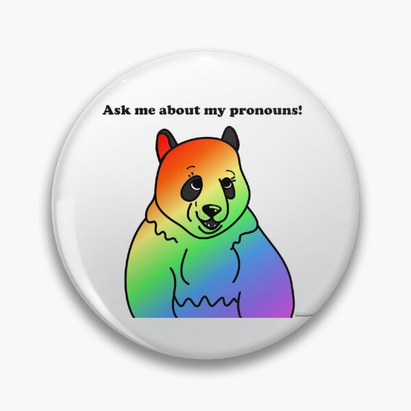 Item preview, Pronoun Panda designed and sold by ArtByMegalodon.