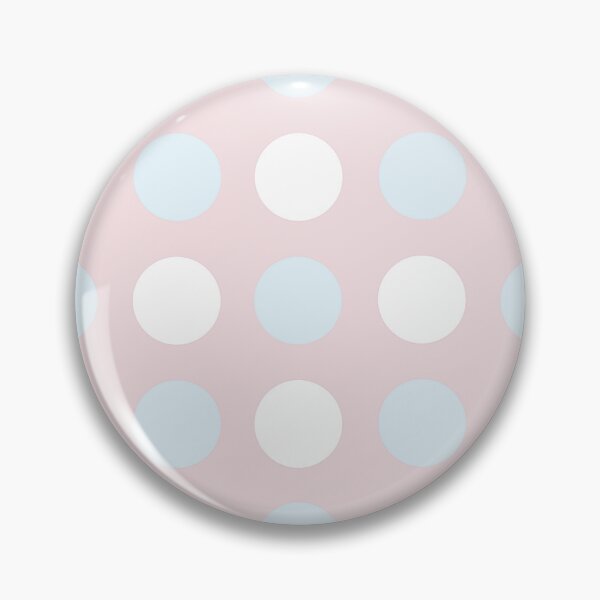 Item preview, PALE BLUE, WHITE and PALE PINK Symmetrical POLKA DOTS  designed and sold by RachelMacht.
